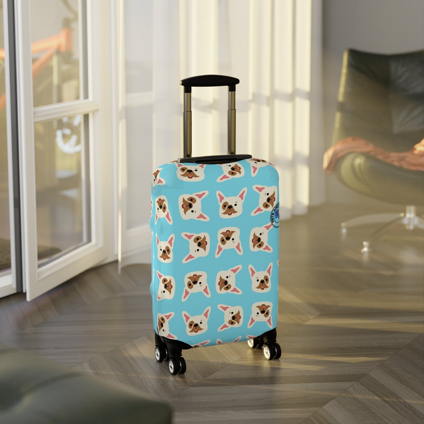 Pets and Passports | Cute Frenchie Luggage Cover