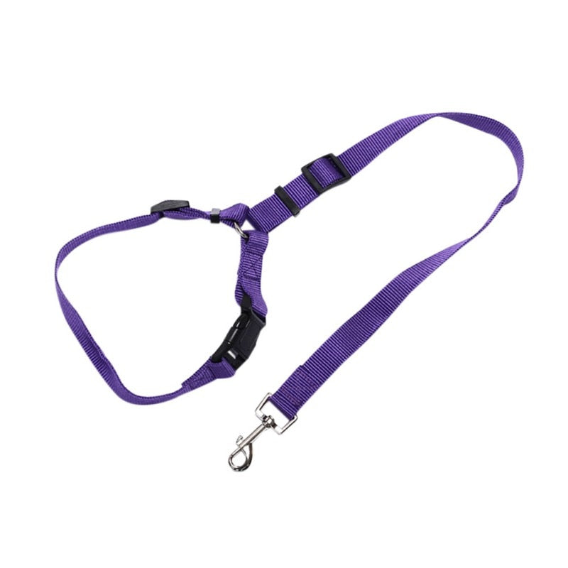 Pet Car Seat Belt for Dogs - Adjustable Nylon Safety Leash with Quick Release