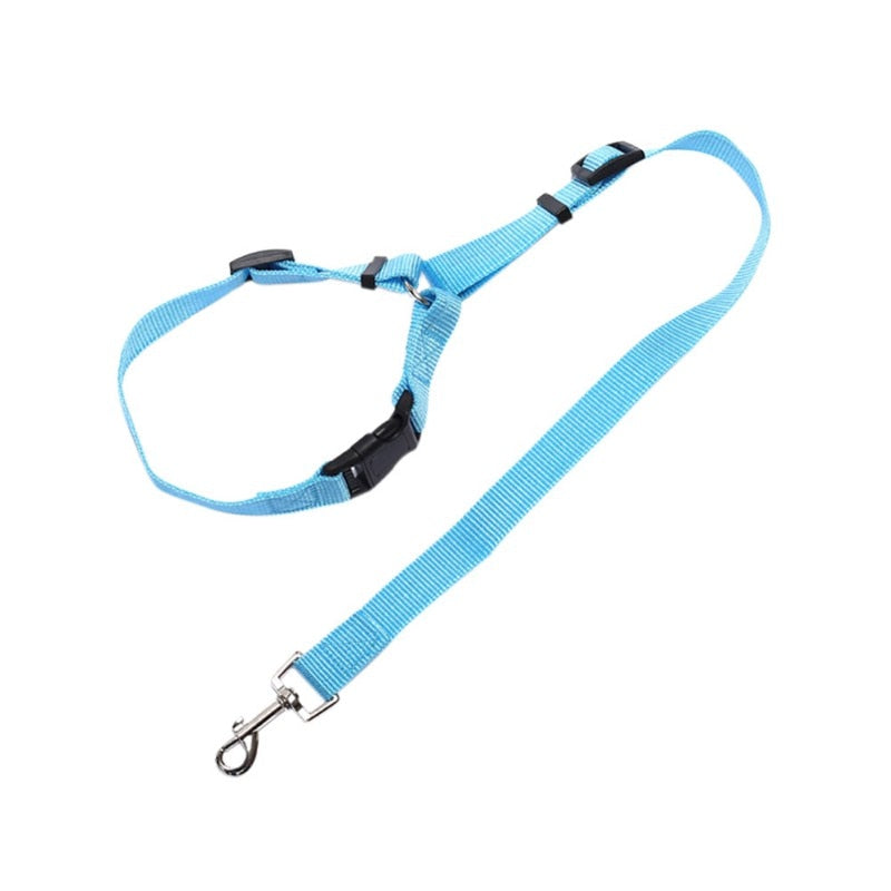 Pet Car Seat Belt for Dogs - Adjustable Nylon Safety Leash with Quick Release