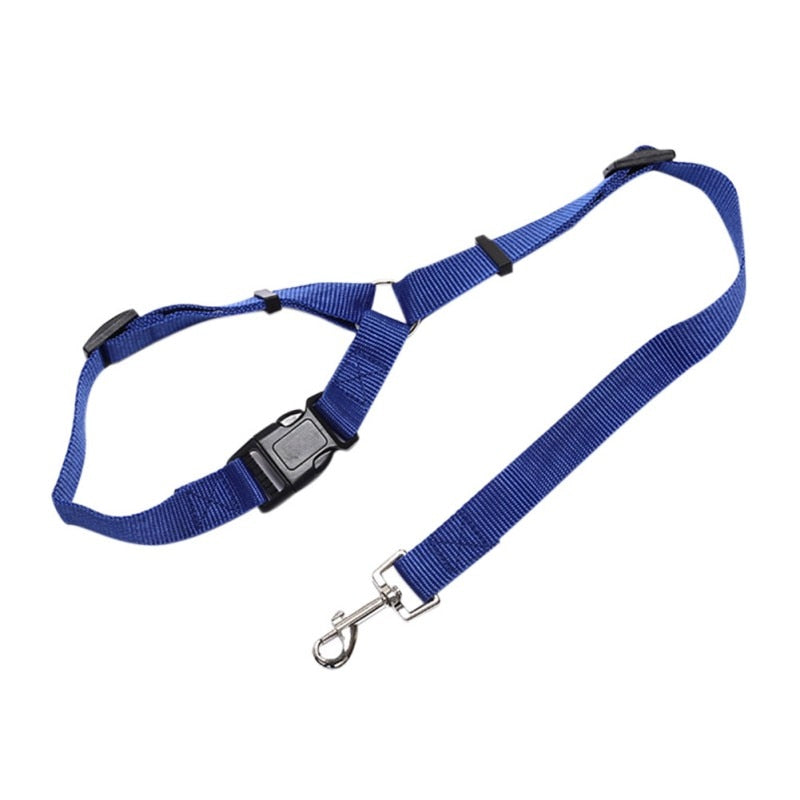 Pet Car Seat Belt for Dogs - Adjustable Nylon Safety Leash with Quick Release