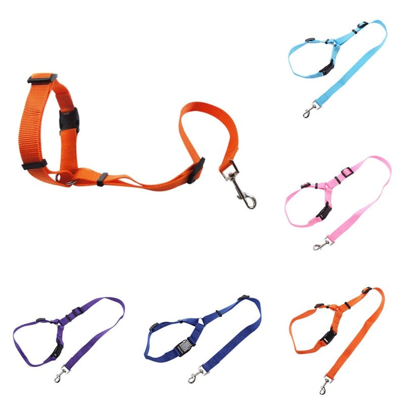 Pet Car Seat Belt for Dogs - Adjustable Nylon Safety Leash with Quick Release