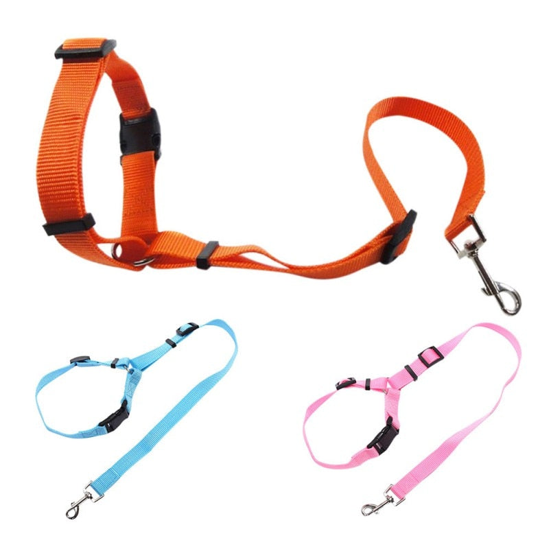 Pet Car Seat Belt for Dogs - Adjustable Nylon Safety Leash with Quick Release